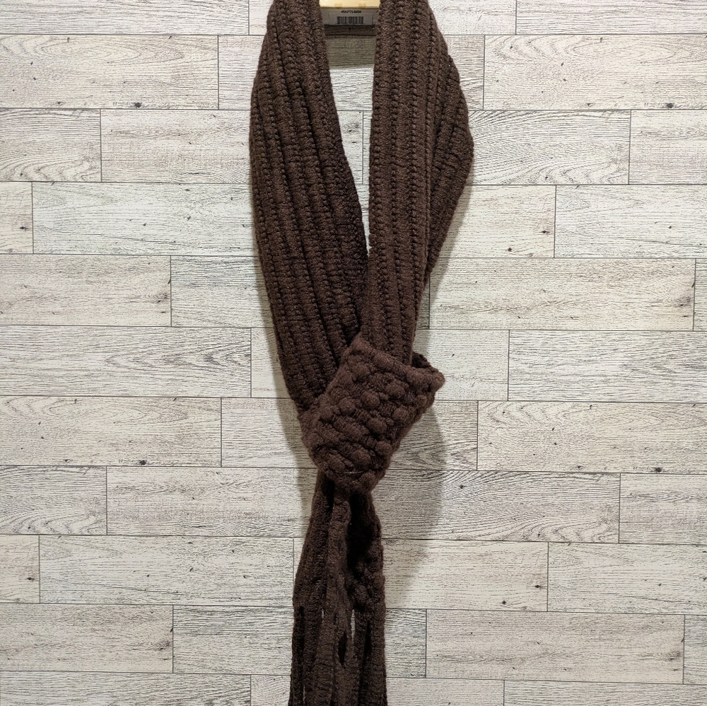 britts Knits Brown Knit Scarf - Picture 5 of 6